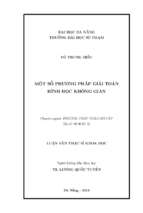 Một số phương pháp giải toán hình học không gian.