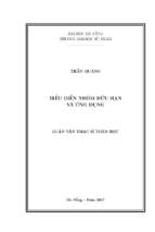 Biểu diễn nhóm hữu hạn và ứng dụng.