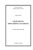 Chuỗi khoảng trong không gian khoảng.