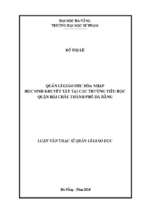 Quản lý giáo dục hòa nhập học sinh khuyết tật tại các trường tiểu học quận hải châu thành phố đà nẵng.