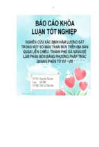 Nghiên cứu xác định hàm lượng sắt trong một số mẫu than bùn trên địa bàn quận liên chiểu, thành phố đà nẵng để làm phân bón bằng phương pháp trắc quang phân tử uv – vis.