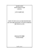 Nghiên cứu chiết tách và xác định thành phần hóa học trong một số dịch chiết và ứng dụng nhuộm màu thực phẩm của lá dứa.