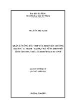 Quản lý công tác thực tập sư phạm của sinh viên trường đại học sư phạm   đại học đà nẵng theo mô hình trường thực hành sư phạm vệ tinh.