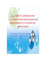 Nghiên cứu xác định hàm lượng cr2o72  trong nước bằng phương pháp quang phổ hấp thụ phân tử uv vis với thuốc thử điphenylcacbazit.