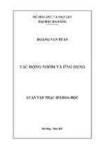 Tác động nhóm và ứng dụng.