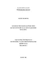 Vận dụng kĩ thuật đánh giá lớp học trong dạy học chương mắt và các dụng cụ quang học vật lí lớp 11.