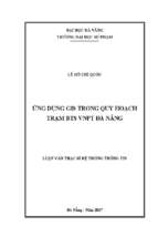 ứng dụng gis trong quy hoạch trạm bts vnpt đà nẵng.