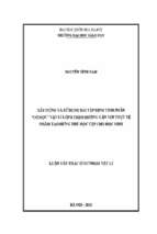 Xây dựng và sử dụng bài tập định tính phần “cơ học” vật lí lớp 8 theo hướng gắn với thực tế nhằm tạo hứng thú học tập cho học sinh