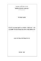 Tổ chức dạy học hợp tác chương chất khí   vật lí 10 thpt với sự hỗ trợ của công nghệ thông tin