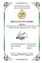 Biện pháp giáo dục tính tự tin cho trẻ 4 5 tuổi thông qua trò chơi đóng vai có chủ đề