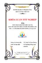 Thực trạng khả năng sáng tạo của giáo viên mầm non trong tổ chức hoạt động cho trẻ 5 6 tuổi khám phá môi trường xung quanh.