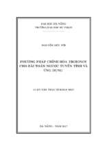 Phương pháp chỉnh hóa tikhonov cho bài toán ngược tuyến tính và ứng dụng..
