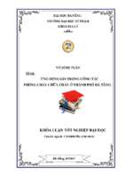 ứng dụng gis trong công tác phòng cháy chữa cháy ở thành phố đà nẵng