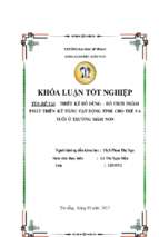 Thiết kế đồ dùng   đồ chơi nhằm phát triển kỹ năng vận động tinh cho trẻ  5 6 tuổi ở trường mầm non.
