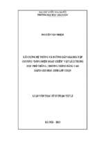 Xây dựng hệ thống và hướng dẫn giải bài tập chương “dòng điện xoay chiều” vật lí 12 trung học phổ thông, chương trình nâng cao dành cho học sinh lớp chọn