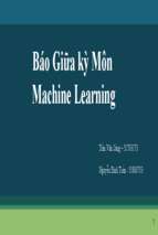 Báo giữa kỳ môn machine learning