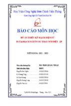 Mạch nguồn dc thay đổi điện áp