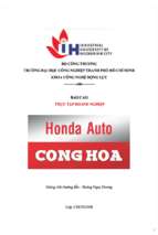 Báo cáo thực tập doanh nghiệp tại honda auto cộng hòa