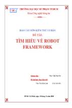 Tìm hiểu về robot framework