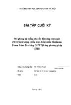 Mô phỏng hệ thống chuyển đổi năng lượng gió (wecs) sử dụng chiến lược điều khiển maximum power point tracking (mppt) bằng phương pháp emr