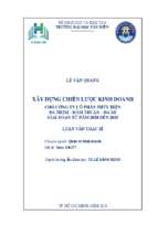 Xây dựng chiến lược kinh doanh cho công ty cổ phần thủy điện đa nhim   hàm thuận   đa mi giai đoạn từ năm 2018 đến 2025