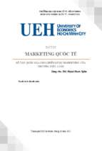 Bài tập marketing quốc tế sổ tay quốc gia cho chiến lược marketing của thương hiệu lush