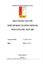 Thiết kế động cơ không đồng bộ roto lòng sóc 11kw abb