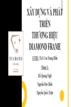 Xây dựng và phát triển thương hiệu diamond frame