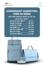 Assisgnment marketing trên di động túi lady   trendy trong từng sản phẩm