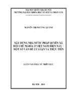 Xây dựng nhà nước pháp quyền xã hội chủ nghĩa ở việt nam hiện nay 55