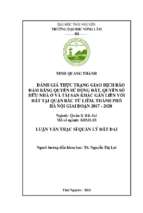 Đánh giá thực trạng giao dịch bảo đảm bằng quyền sử dụng đất, quyền sở hữu nhà ở và tài sản khác gắn liền với đất trên địa bàn quận bắc từ liêm, thành phố hà nội giai đoạn 2017  