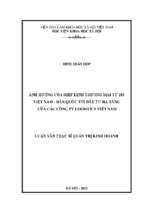 Ảnh hưởng của hiệp định thương mại tự do việt nam   hàn quốc tới đầu tư hạ tầng  của các công ty logistics việt nam