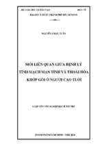 Mối liên quan giữa bệnh lý tĩnh mạch mạn tính và thoái hóa khớp gối ở người cao tuổi