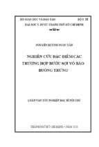 Nghiên cứu đặc điểm các trường hợp bướu sợi vỏ bào buồng trứng