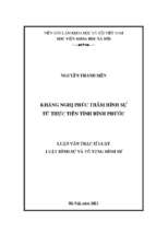Kháng nghị phúc thẩm hình sự  từ thực tiễn tỉnh bình phước