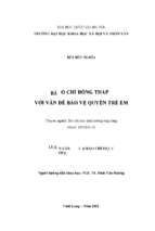 Báo chí đồng tháp với vấn đề bảo vệ quyền trẻ em