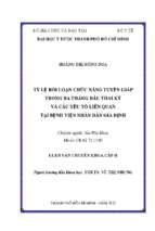 Tỷ lệ rối loạn chức năng tuyến giáp trong ba tháng đầu thai kỳ và các yếu tố liên quan tại bệnh viện nhân dân gia định