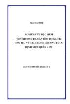 Nghiên cứu đặc điểm tổn thương da cấp tính do xạ trị ung thư vú tại trung tâm ung bướu bệnh viện quân y 175