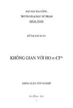 Không gian với họ σ cf