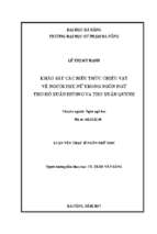 Khảo sát các biểu thức chiếu vật về người phụ nữ trong ngôn ngữ thơ hồ xuân hương và thơ xuân quỳnh.