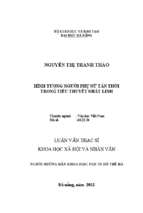 Hình tượng người phụ nữ tân thời trong tiểu thuyết nhất linh.