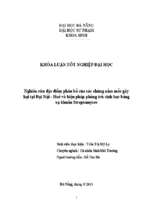 Nghiên cứu đặc điểm phân bố của các chủng nấm mốc gây hại tại đại nội   huế và biện pháp phòng trừ sinh học bằng xạ khuẩn streptomyces.