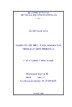 Nghiên cứu đặc điểm lý, hóa, sinh học đất trồng cây cao su tỉnh sơn la