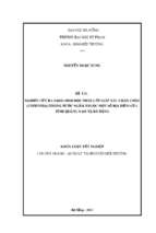 Nghiên cứu đa dạng sinh học phân lớp giáp xác chân chèo (copepoda) trong nước ngầm thuộc một số địa điểm của tỉnh quảng nam và đà nẵng