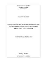 Nghiên cứu tổng hợp muối canxi hydroxycitrat từ axit hydroxycitric của vỏ quả bứa khô phong điền – thừa thiên huế.