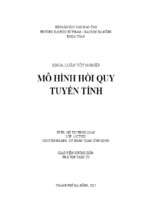 Mô hình hồi quy tuyến tính