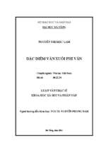 Đặc điểm văn xuôi phi vân..