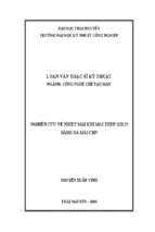 Nghiên cứu về nhiệt mài khi mài thép шх15 bằng đá mài cbn
