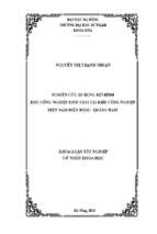 Nghiên cứu áp dụng mô hình khu công nghiệp sinh thái tại khu công nghiệp điện nam, điện ngọc   quảng nam.