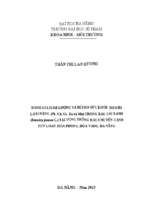 Đánh giá hàm lượng và rủi ro sức khỏe do kim loại nặng (pb, cd, cr, zn và mn) trong rau cải xanh (brassica juncea l.) tại vùng trồng rau chuyên canh túy loan, hòa phong